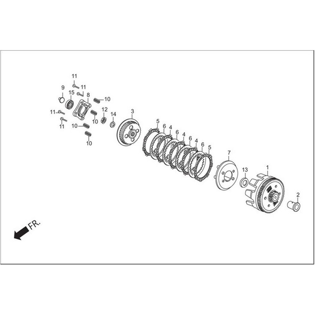 HERO HUNK DEBRIYAJ BALATASI IC 4X8X45 (3 LU) #HR-ORT F2662